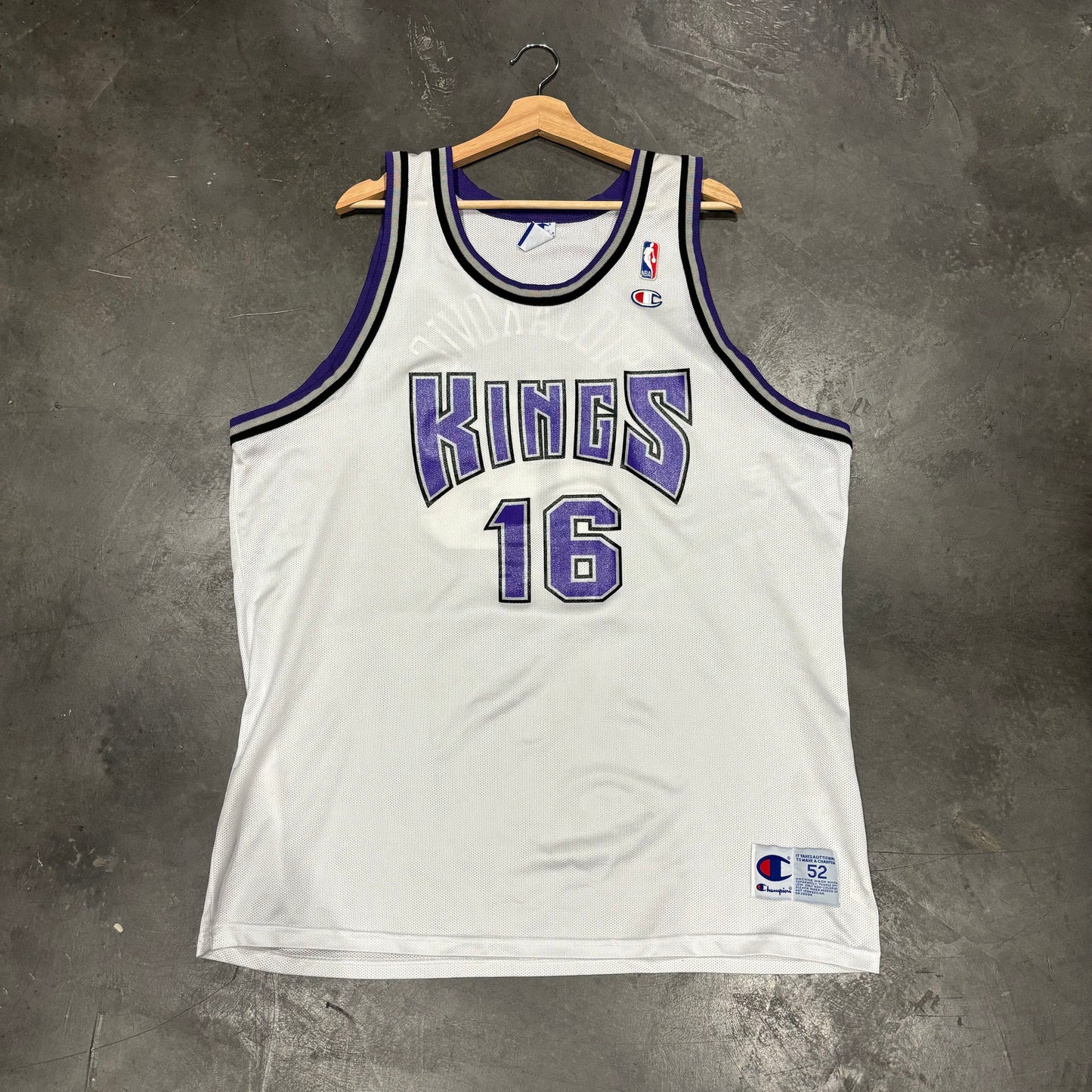 Vintage Sacramento Kings Champion Peja Stojakovic Jersey White (XXL)