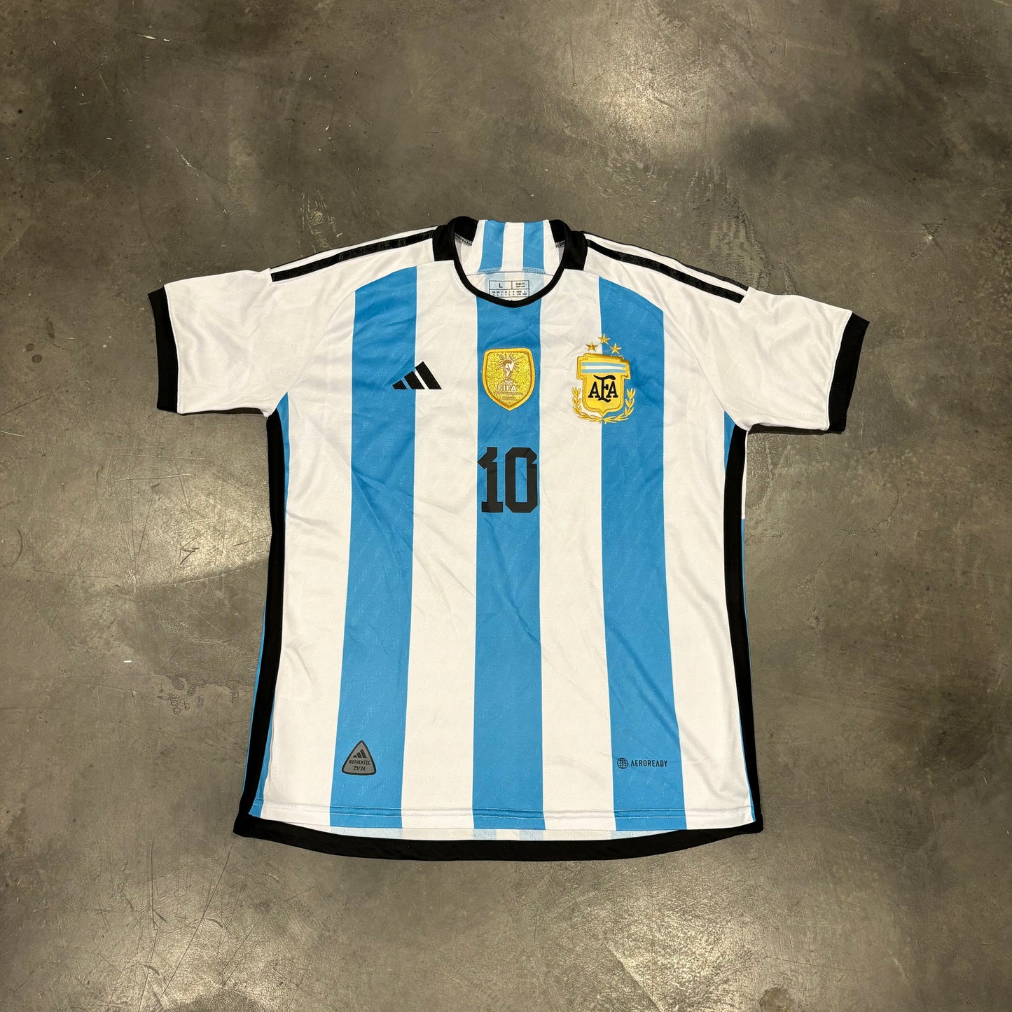 Adidas Argentina FIFA 2022 World Champions Jersey #10 (L)