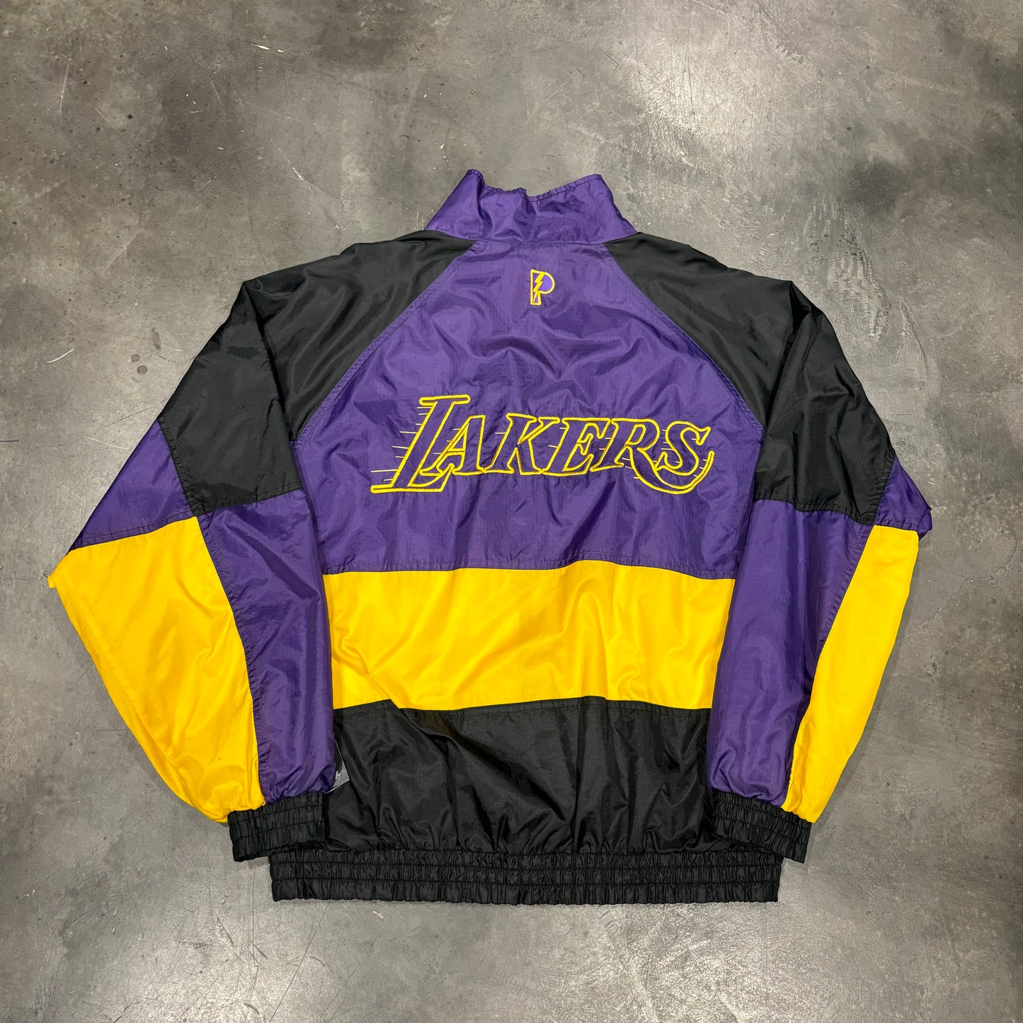 Vintage 90s Los Angeles Lakers Windbreaker Jacket Pro Player (XXL)