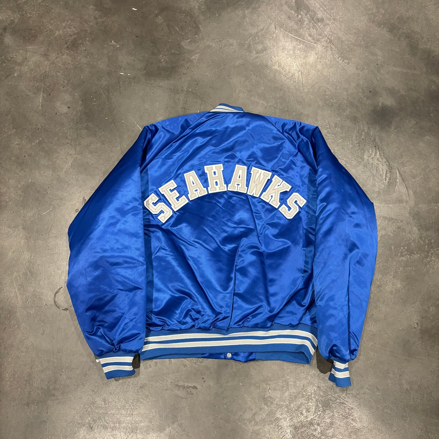 Vintage Seattle Seahawks Chalkline Satin Jacket (XL)