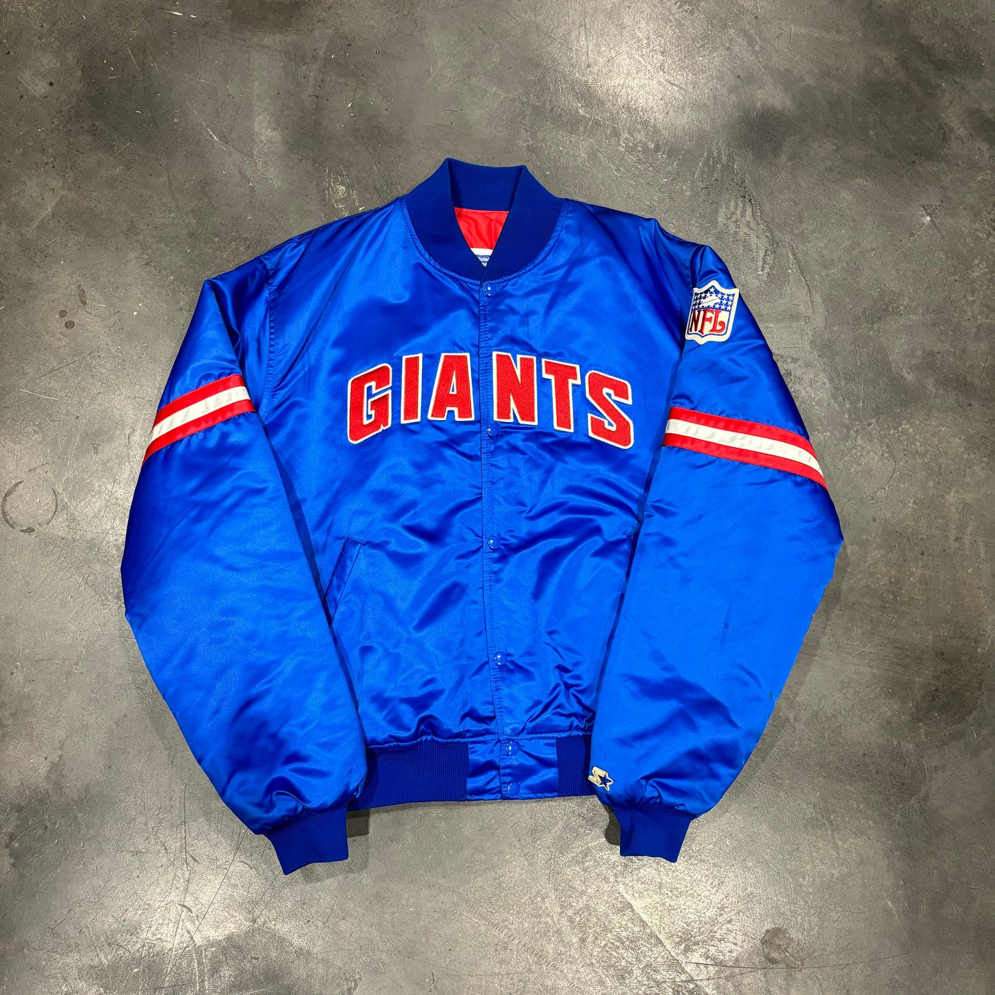 Vintage New York Giants Satin Starter Jacket (XXL)