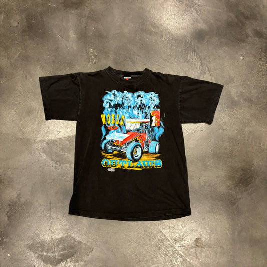 Vintage World of Outlaws Racing Tee 90's (L)