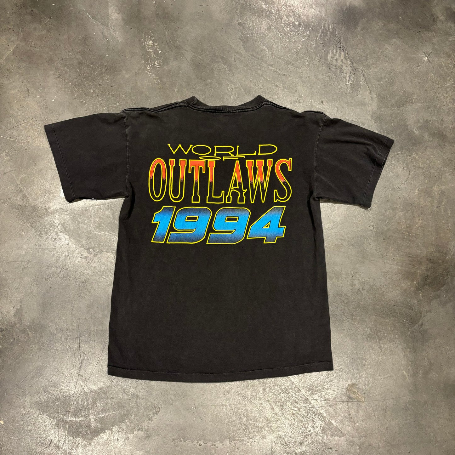 Vintage World of Outlaws Racing Tee 90's (L)